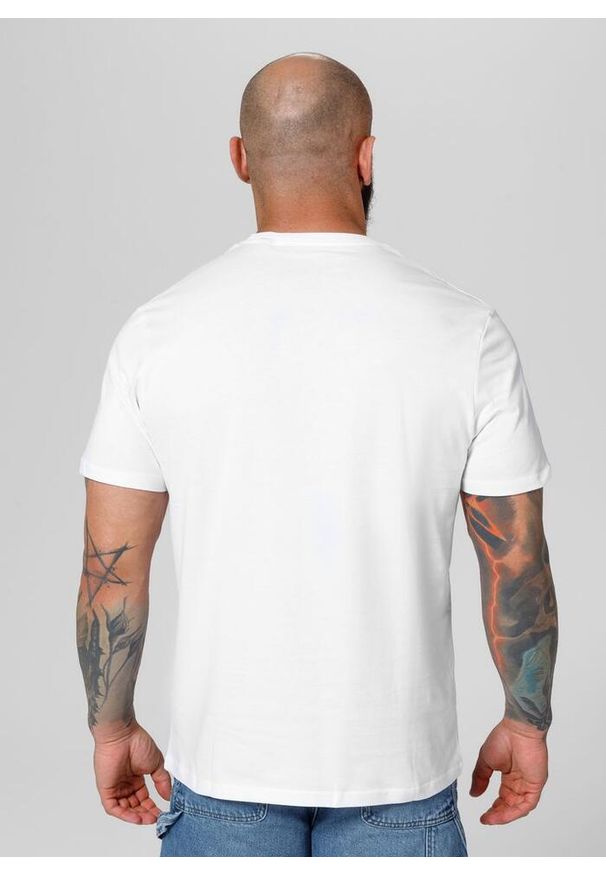 PITBULL - Koszulka męska Pitbull Small Logo. Kolor: biały