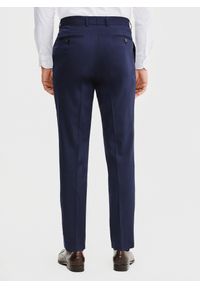 Pako Lorente - PAKO LORENTE – Wełniane spodnie garniturowe w kolorze granatowym. Okazja: na spotkanie biznesowe. Kolor: niebieski. Materiał: wełna. Styl: biznesowy, elegancki #8