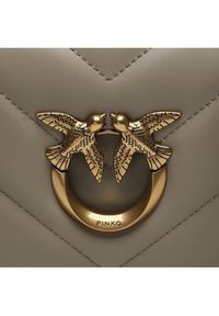 Pinko Torebka Love Click Mini AI 23-24 PLTT 100067 A136 Szary. Kolor: szary. Materiał: skórzane