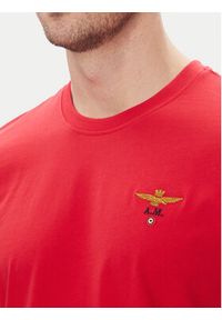 Aeronautica Militare T-Shirt 251TS1580J372 Czerwony Regular Fit. Kolor: czerwony. Materiał: bawełna #5
