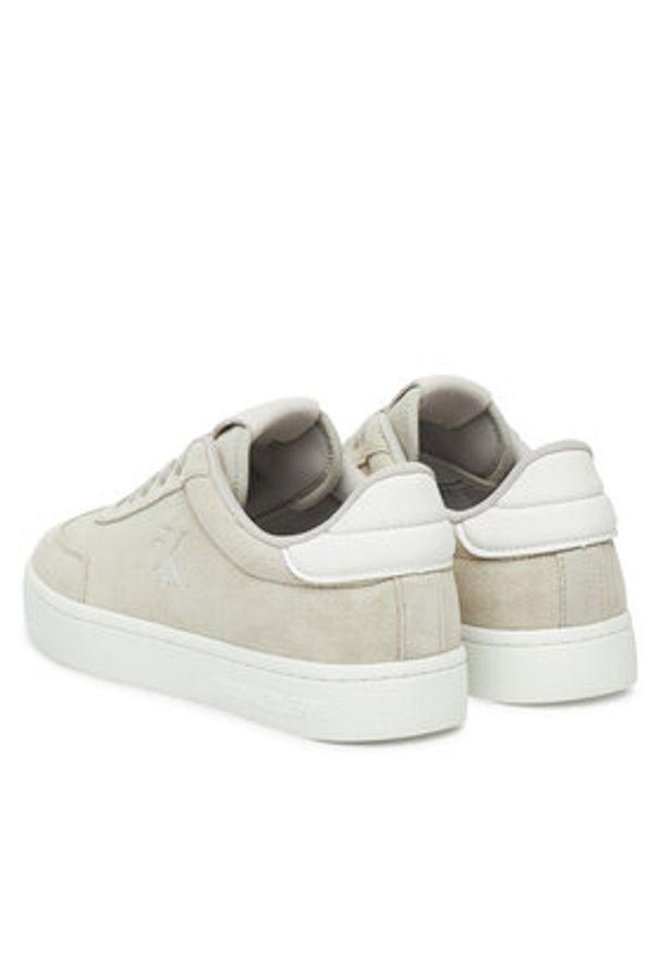 Calvin Klein Jeans Sneakersy Classic Cupsole Mix In YW0YW01767 Szary. Kolor: szary. Materiał: skóra