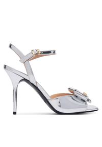 Love Moschino - LOVE MOSCHINO Sandały JA16069G0OJE090B Srebrny. Kolor: srebrny. Materiał: skóra #1