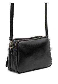 Kazar - Czarna torebka damska. Kolor: czarny. Materiał: zamszowe, skórzane #3