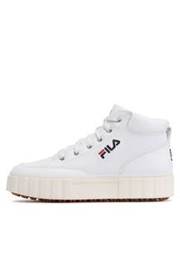Fila Sneakersy Sandblast Mid Wmn FFW0187.10004 Biały. Kolor: biały. Materiał: skóra #5