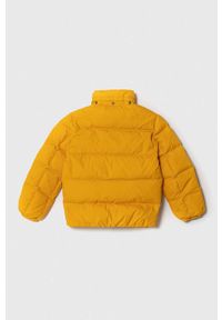 TOMMY HILFIGER - Tommy Hilfiger kurtka puchowa dziecięca kolor żółty. Okazja: na co dzień. Kolor: żółty. Materiał: puch. Styl: casual #2