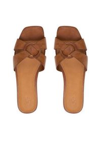 Polo Ralph Lauren Klapki O-Ring 818955857001 Brązowy. Kolor: brązowy. Materiał: skóra #3