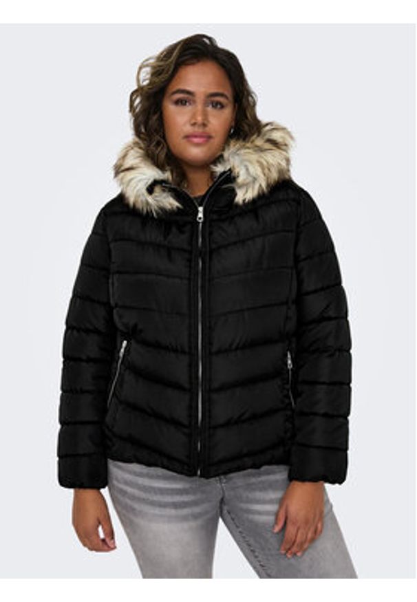 ONLY Carmakoma Kurtka zimowa 15305702 Czarny Regular Fit. Kolor: czarny. Materiał: syntetyk. Sezon: zima