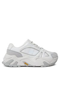 Calvin Klein Jeans Sneakersy Chunky Runner Vibram Mix Nbs Lum YW0YW01310 Biały. Kolor: biały. Materiał: skóra