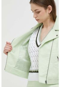 Pepe Jeans kurtka damska kolor zielony przejściowa. Kolor: zielony. Styl: klasyczny #2