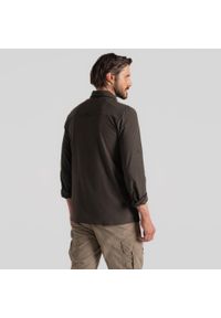CRAGHOPPERS - Koszula podróżnicza męska Craghoppers NosiLife Pro LS Shirt V. Okazja: na co dzień. Kolor: zielony. Styl: casual