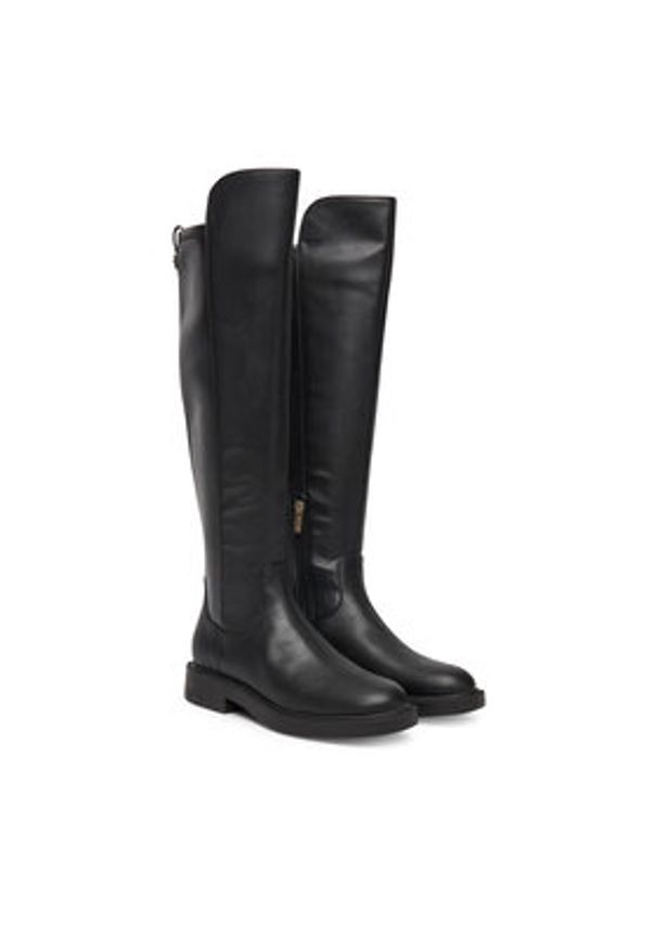 Guess Muszkieterki FLFFYZ ELE11 Czarny. Kolor: czarny. Materiał: skóra
