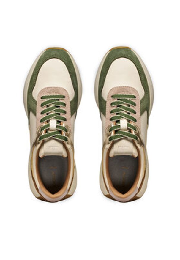 Geox Sneakersy D Amabel D45MDA 02285 CH61S Beżowy. Kolor: beżowy. Materiał: zamsz, skóra