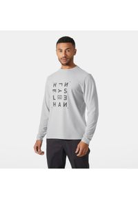 Dżersej z długim rękawem Helly Hansen Skog Graphic. Kolor: szary. Materiał: jersey. Długość rękawa: długi rękaw. Długość: długie #1