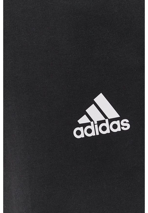 Adidas - adidas Spodnie męskie kolor czarny z nadrukiem. Kolor: czarny. Materiał: poliester, bawełna. Wzór: nadruk