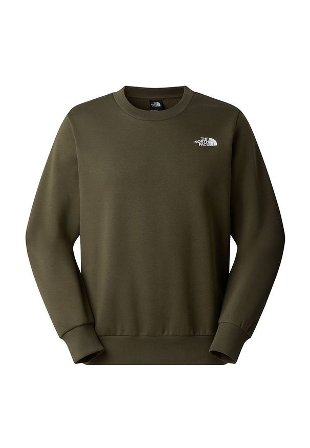 Bluza męska The North Face Simple Dome Crew 0A89FB21L1 - zielona. Okazja: na co dzień. Typ kołnierza: bez kaptura. Kolor: zielony. Materiał: materiał, poliester, bawełna. Styl: casual, klasyczny