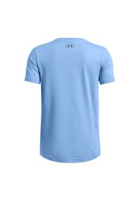 T-shirt chłopięcy Under Armour UA B Sportstyle Left Chest Ss - niebieski. Kolor: niebieski. Materiał: materiał, poliester, bawełna. Wzór: nadruk