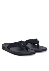 TOMMY HILFIGER - Tommy Hilfiger Japonki Molded Hilfiger Lth Beach Sandal FM0FM05802 Granatowy. Kolor: niebieski. Materiał: syntetyk #3