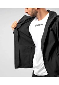 Unisex Givova Softshell Kurtka Czarna XL - Wiatroszczelna i Oddychająca. Kolor: czarny. Materiał: poliester