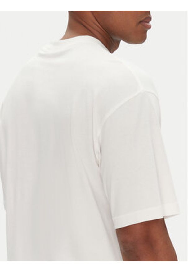 Hugo - HUGO T-Shirt Duwom 50538972 Écru Relaxed Fit. Materiał: bawełna
