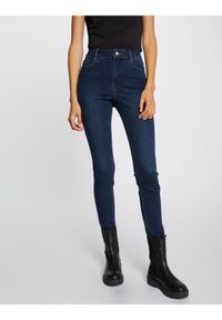 Morgan Jeansy 212-PAM Granatowy Skinny Fit. Kolor: niebieski
