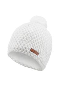 WEDZE - Czapka narciarska dla dorosłych Wedze Timeless. Kolor: biały. Materiał: poliester, akryl, materiał, elastan. Sezon: zima. Styl: sportowy #1