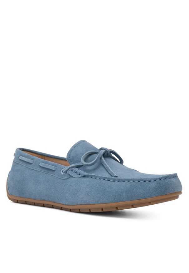 Mokasyny Gino Rossi LIMONE-01 122AM Jeansowy. Kolor: niebieski. Materiał: jeans