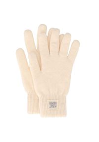 HEAT KEEPER - Rękawiczki termiczne Damskie Onesize. Kolor: biały. Materiał: elastan, poliester. Sezon: zima. Sport: narciarstwo