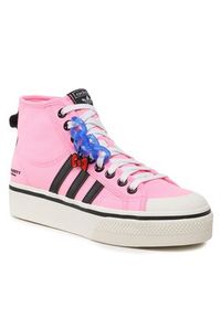 Adidas - adidas Sneakersy Nizza Platform Mid HQ4509 Różowy. Kolor: różowy. Materiał: materiał. Obcas: na platformie #4