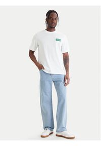 Calvin Klein Jeans T-Shirt 20s Easy LV04RF294G Biały Regular Fit. Kolor: biały. Materiał: bawełna #5