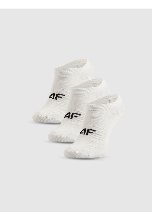 4f - 4F Skarpetki krótkie (3-pack) dziewczęce - białe 35-37. Kolor: biały