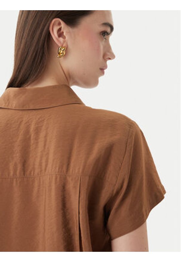 Marella Koszula Apice 2613111164 Brązowy Regular Fit. Kolor: brązowy. Materiał: wiskoza