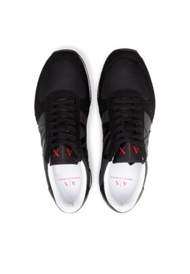 Armani Exchange Sneakersy XUX017 XCC68 00002 Czarny. Kolor: czarny. Materiał: materiał