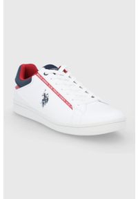 U.S. Polo Assn. Buty kolor biały. Nosek buta: okrągły. Zapięcie: sznurówki. Kolor: biały. Materiał: guma #2