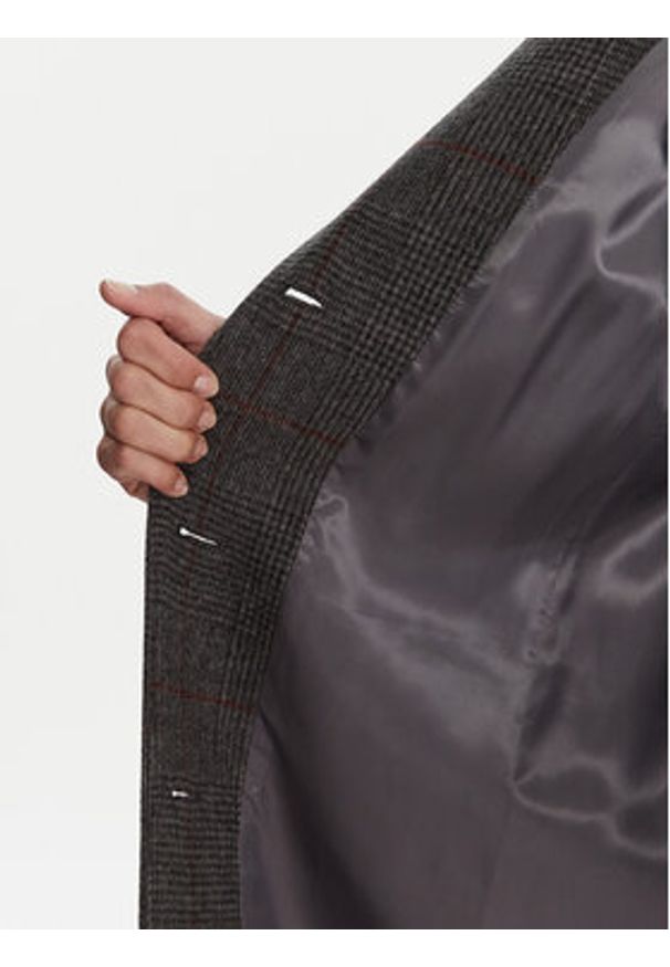 Marella Płaszcz wełniany Giostro 2523016162 Szary Regular Fit. Kolor: szary. Materiał: wełna