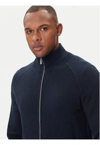 BOSS Kardigan H-Idino 50543150 Granatowy Regular Fit. Kolor: niebieski. Materiał: bawełna #4