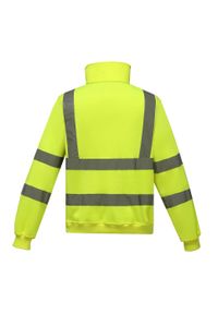 YOKO - Bluza Rozpinana Dla Dorosłych Unisex HiVis Quarter Zip. Kolor: żółty