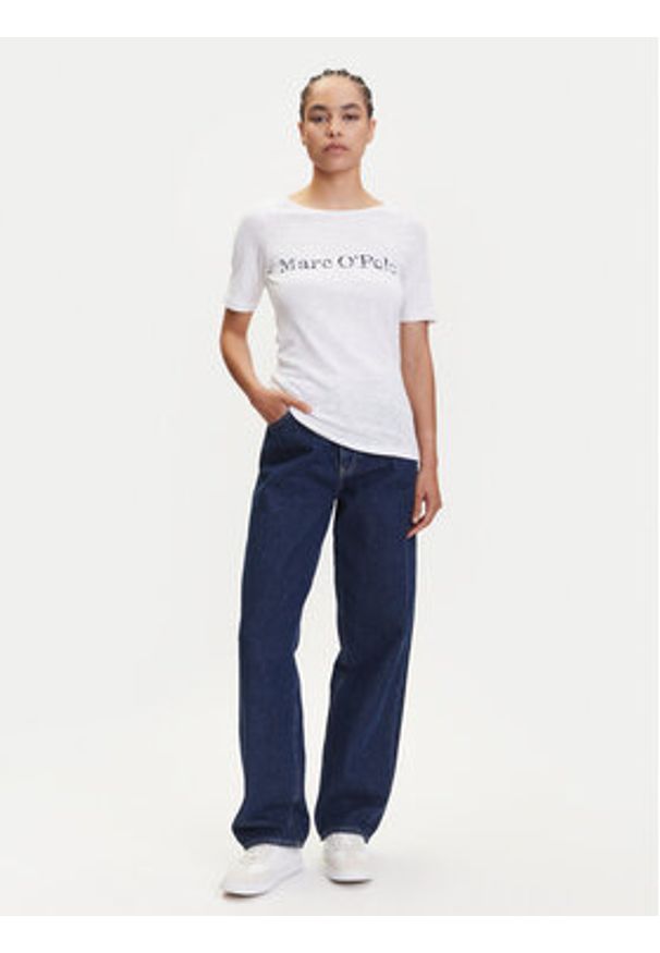 Marc O'Polo T-Shirt 504 2261 51231 Biały Regular Fit. Typ kołnierza: polo. Kolor: biały. Materiał: bawełna