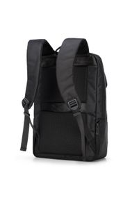 Wittchen - Męski plecak na laptopa 15,6" nowoczesny. Kolor: czarny. Materiał: nylon #3