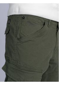 Petrol Industries Spodnie materiałowe M-3030-TRO581 Zielony Slim Fit. Kolor: zielony. Materiał: bawełna #4