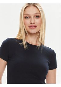 Vero Moda T-Shirt Chloe 10306894 Granatowy Tight Fit. Kolor: niebieski. Materiał: bawełna