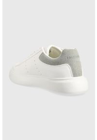 Trussardi Jeans - Trussardi sneakersy New Yrias kolor biały 77A00513 9Y099998. Nosek buta: okrągły. Kolor: biały #4