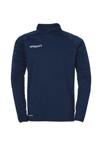 UHLSPORT - Długi rękaw z zamkiem 1/4 Koszulka Uhlsport Goal 25. Kolor: wielokolorowy, niebieski, czarny. Materiał: materiał. Długość rękawa: długi rękaw. Długość: długie
