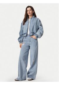 Adidas - adidas Jeansy Care Bear High Rise KQ6748 Niebieski jasny Wide Leg. Kolor: niebieski #5