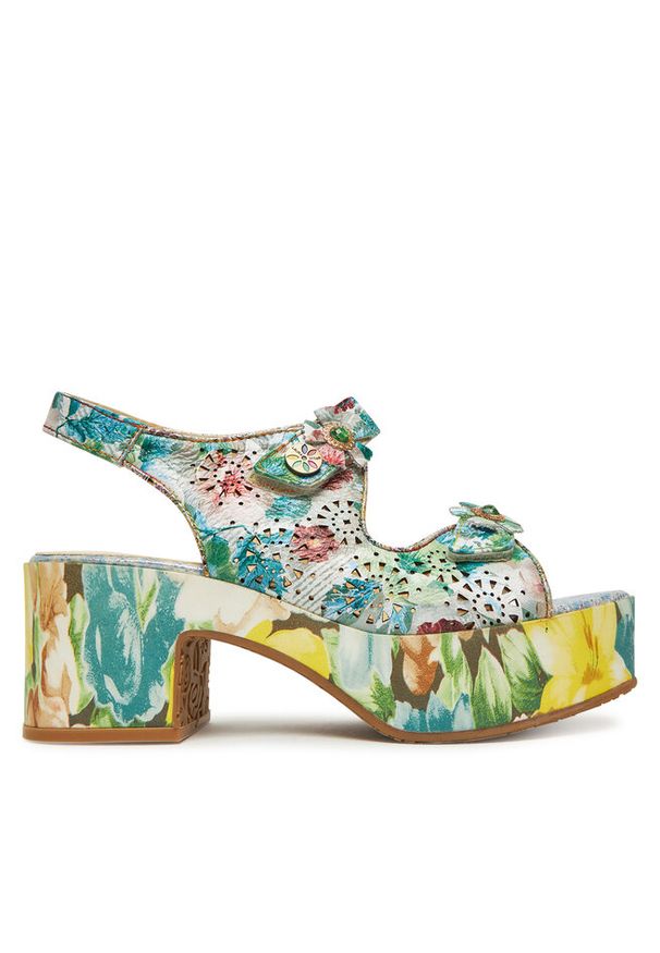 Sandały Laura Vita. Wzór: kolorowy