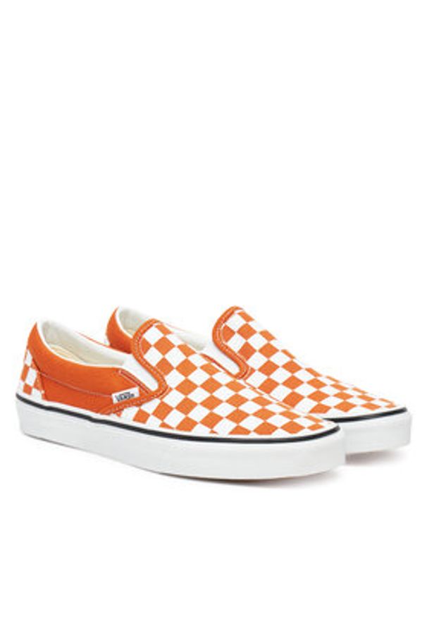 Vans Tenisówki Classic Slip-On VN000D6Y52K1 Pomarańczowy. Zapięcie: bez zapięcia. Kolor: pomarańczowy. Materiał: materiał