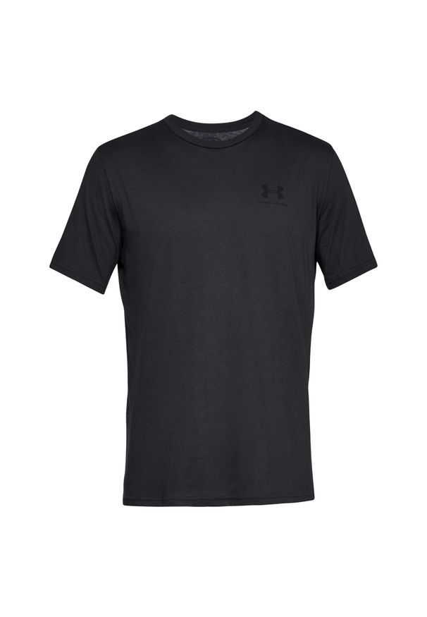 Under Armour - T-shirt Męski Logo Sportstyle. Kolor: czarny. Sport: turystyka piesza