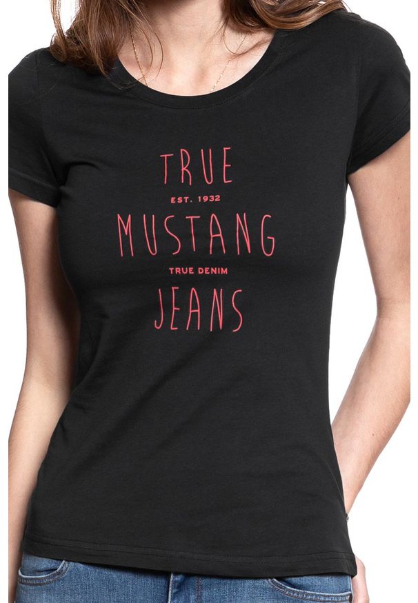 Mustang - MUSTANG T SHIRT DAMSKI Alexia C Print 1007900 4132. Wzór: nadruk