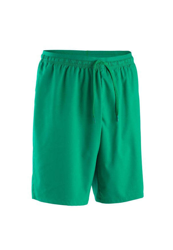 KIPSTA - Spodenki piłkarskie dla dzieci Kipsta Viralto Club. Kolor: zielony. Materiał: poliester, elastan, poliamid, materiał. Sezon: lato. Styl: sportowy