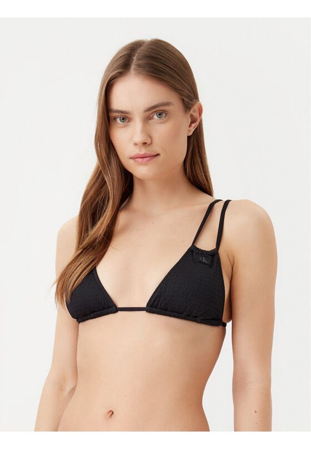 Calvin Klein Swimwear Góra od bikini KW0KW02727 Czarny. Kolor: czarny. Materiał: syntetyk