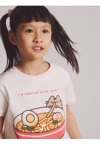 Reserved - T-shirt Pusheen - złamana biel. Materiał: bawełna #1